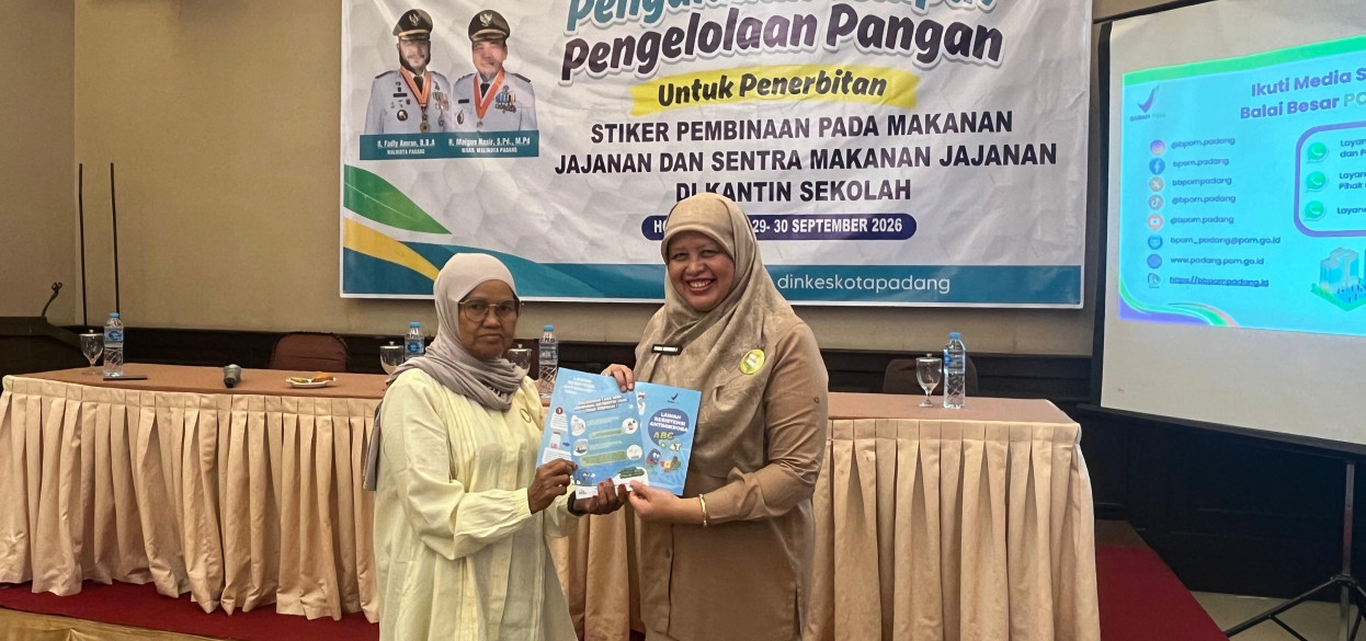 Dinas Kesehatan  Kota Padang Gelar Penyuluhan Keamanan Pangan Kantin Sekolah